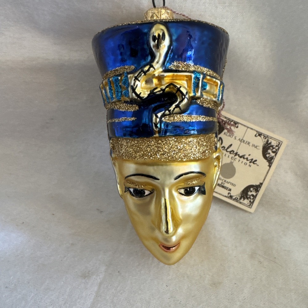 Polonaise Ornament NEFERTITI‎ Glass Egypt Egyptian Komozja Kurt Adler